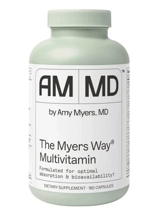 The Myers Way® Multivitamin Comprehensive, iron-free blend of vitamins and minerals selected for premium absorption and bioavailability