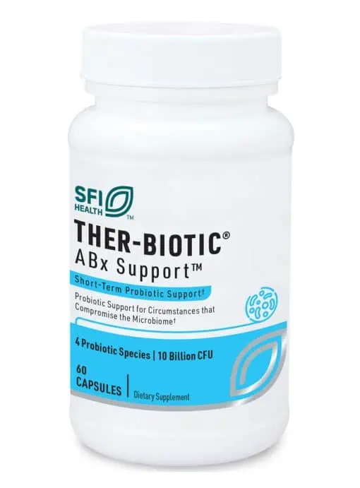 Ther-Biotic ABx Support - Probiotic blend with S. boulardii for use during antibiotic therapy.