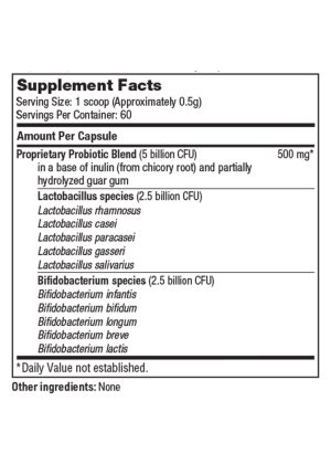Ther-Biotic Baby - 10-strain, 5 billion CFU probiotic powder for infants' digestive and immune health.