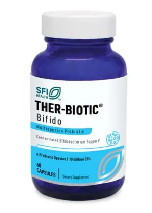 Ther-Biotic Bifido (Factor 4) - 10 billion CFU, 4-strain Bifidobacterium probiotic for GI health.