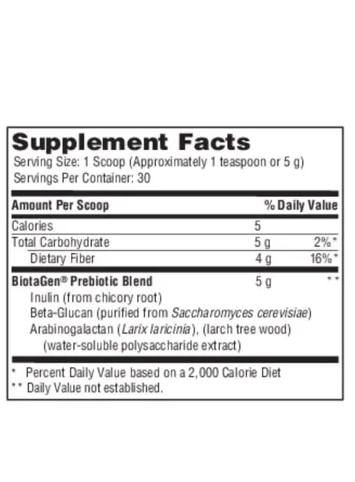 Ther-Biotic Biotagen Powder - Prebiotic blend with inulin and beta-glucan for digestive and immune support.