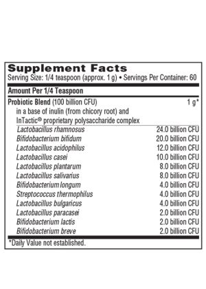 Ther-Biotic Complete Powder - 100 billion CFU, 12-strain probiotic for comprehensive microbiome support.