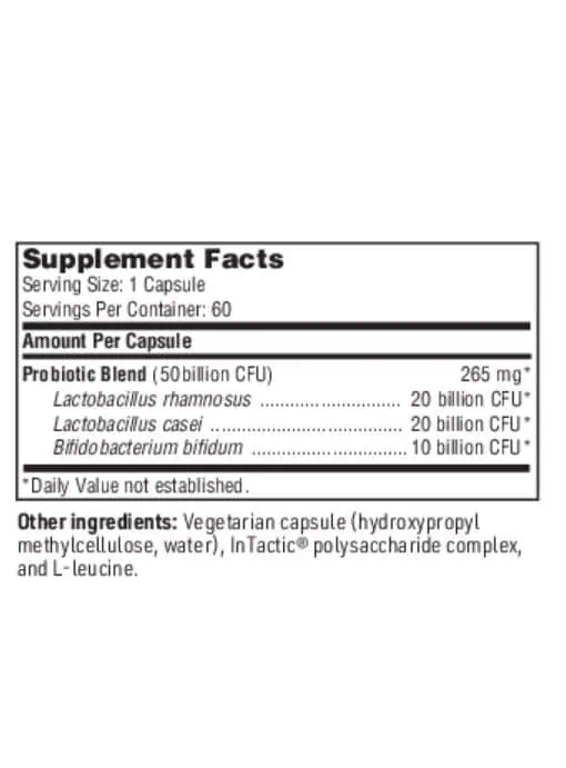 Ther-Biotic Detoxification Support - 50 billion CFU, 3-strain probiotic for gut barrier integrity and detox protocols.