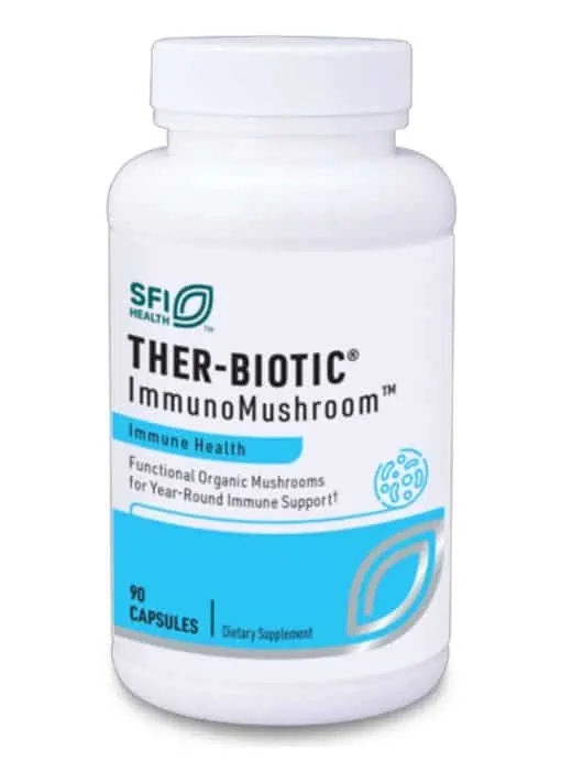 Ther-Biotic ImmunoMushroom - Organic mushroom and green tea extract blend for immune support.