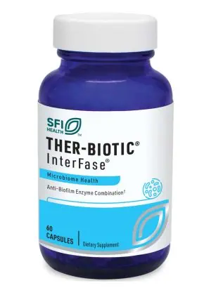 Ther-Biotic InterFase - Enzyme formula designed to disrupt the gastrointestinal biofilm matrix.