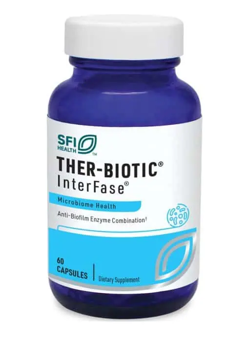 Ther-Biotic InterFase - Enzyme formula designed to disrupt the gastrointestinal biofilm matrix.