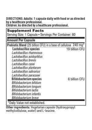 Ther-Biotic LactoPrime Plus - 12-strain probiotic free of prebiotics for sensitive digestive systems.