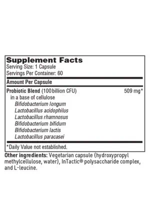 Ther-Biotic Leaky Gut (Factor 6) - 100 billion CFU probiotic for gut barrier and immune support.
