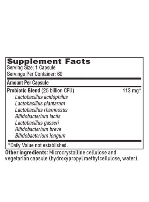 Ther-Biotic Metabolic Formula - 7-strain, 25 billion CFU probiotic for metabolism and weight management support.