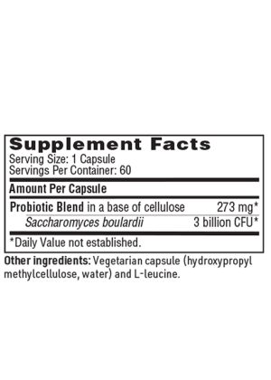 Ther-Biotic Saccharomyces Boulardii - 3 billion CFU beneficial yeast for digestive and immune health.