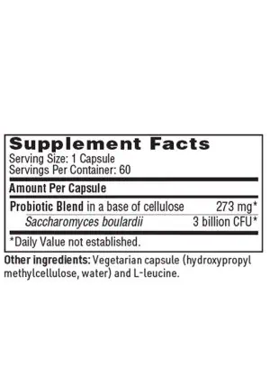 Ther-Biotic Saccharomyces Boulardii - 3 billion CFU beneficial yeast for digestive and immune health.