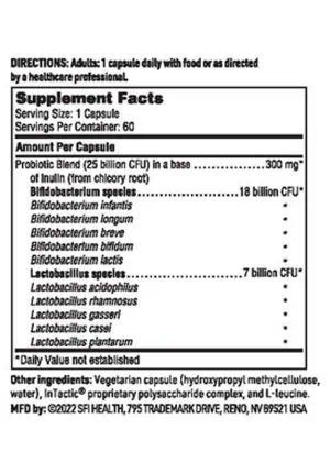 Ther-Biotic Senior Formula - 10-strain, 25 billion CFU probiotic for adults over 60.