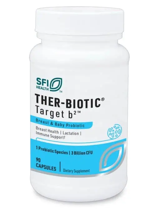 Ther-Biotic Target B2 - Probiotic with Lactobacillus fermentum for breast health in nursing mothers.