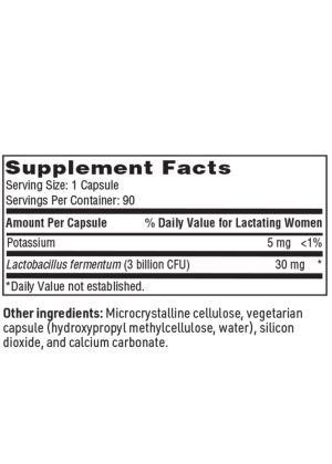 Ther-Biotic Target B2 - Probiotic with Lactobacillus fermentum for breast health in nursing mothers.