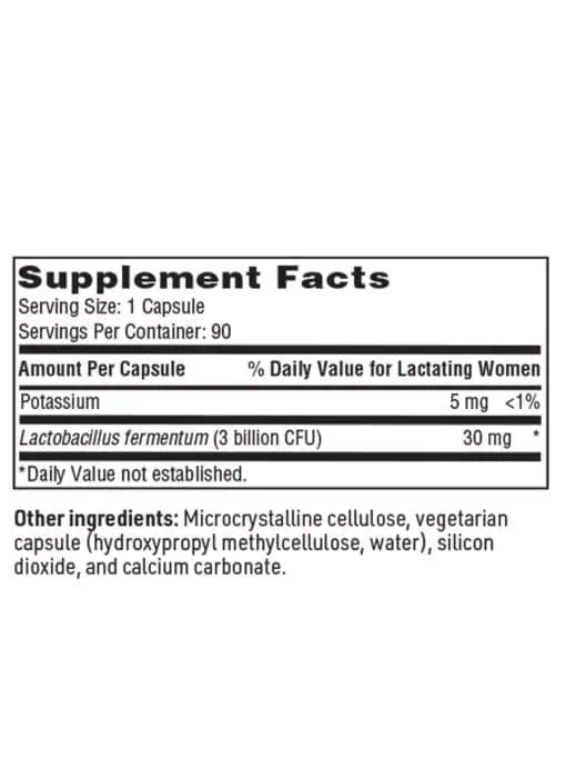 Ther-Biotic Target B2 - Probiotic with Lactobacillus fermentum for breast health in nursing mothers.