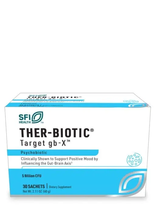 Ther-Biotic Target GBx - 9-strain probiotic with Ecologic BARRIER for mood and gut-brain axis support.