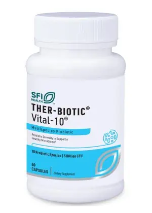 Ther-Biotic Vital-10 - 10-species, 5 billion CFU probiotic for comprehensive GI function.
