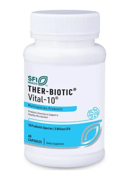 Ther-Biotic Vital-10 - 10-species, 5 billion CFU probiotic for comprehensive GI function.