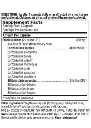 Ther-Biotic Women's Probiotic - 10-strain, 25 billion CFU probiotic for vaginal and urinary health.
