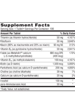 Thera-B - A high-potency B-complex with activated forms of Folate and B12.
