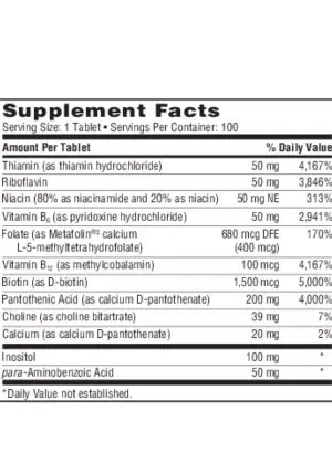 Thera-B - A high-potency B-complex with activated forms of Folate and B12.