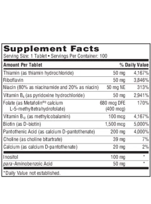 Thera-B - A high-potency B-complex with activated forms of Folate and B12.