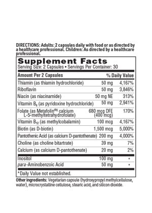 Thera-B - A high-potency B-complex with active forms of folate and B12.