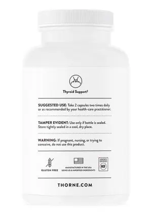 Thorne Thyrocsin (120 Capsules) - nutritional and botanical supplement for thyroid support.
