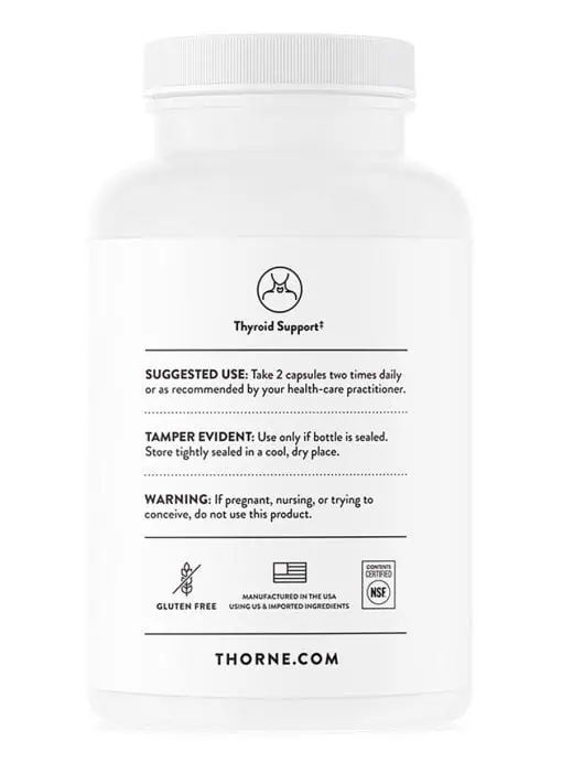 Thorne Thyrocsin (120 Capsules) - nutritional and botanical supplement for thyroid support.