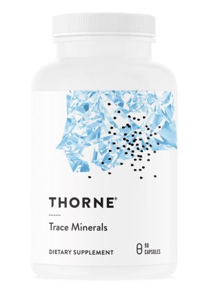 Thorne Trace Minerals (90 Capsules) - chelated mineral complex with zinc, selenium, and boron.