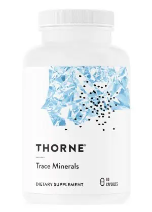 Thorne Trace Minerals (90 Capsules) - chelated mineral complex with zinc, selenium, and boron.