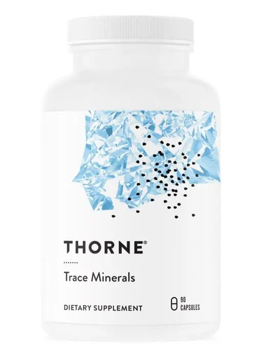 Thorne Trace Minerals (90 Capsules) - chelated mineral complex with zinc, selenium, and boron.