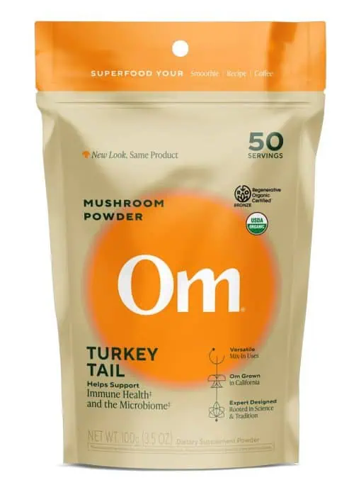 Turkey Tail Organic Mushroom Powder Helps support immune health and gut health