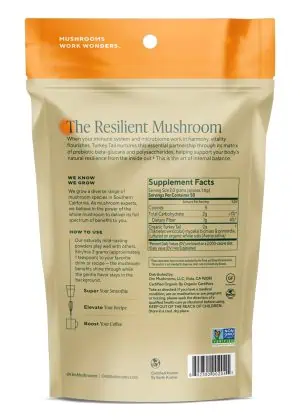 Turkey Tail Organic Mushroom Powder Helps support immune health and gut health