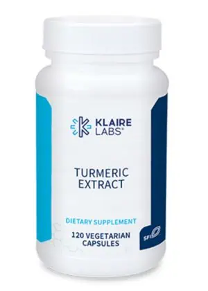 Turmeric Extract - Standardized to 95% curcuminoids for supporting a healthy inflammatory response.