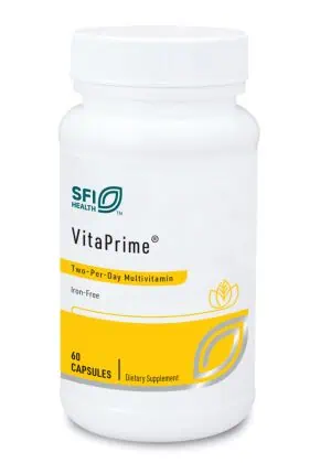 VITAPRIME Iron-Free - A moderate-potency, two-per-day multivitamin and mineral formula.
