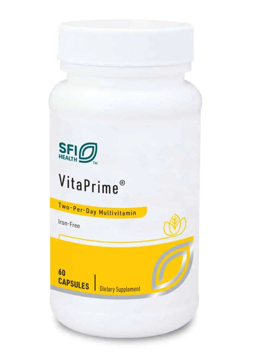 VITAPRIME Iron-Free - A moderate-potency, two-per-day multivitamin and mineral formula.