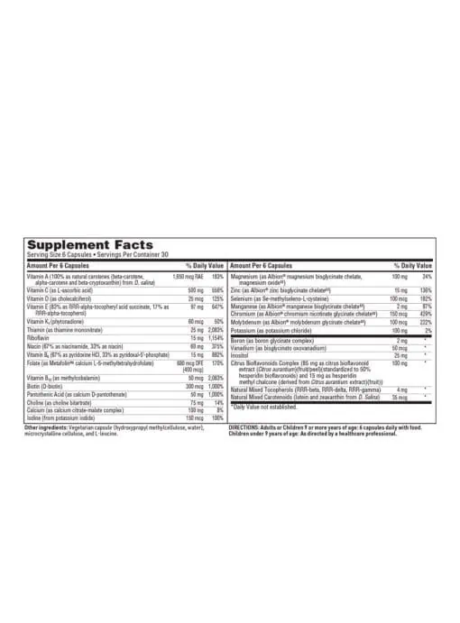 VitaSpectrum Capsules - A 29-ingredient multivitamin and mineral formula for individuals on the spectrum.