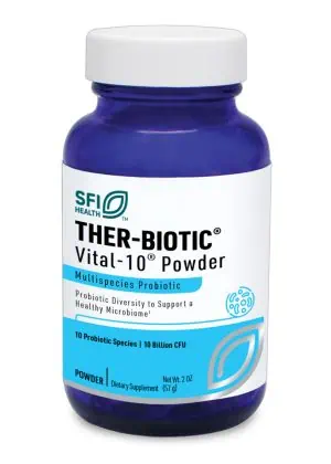 Ther-Biotic Vital-10 Powder - 10-species, 10 billion CFU probiotic for comprehensive GI health.