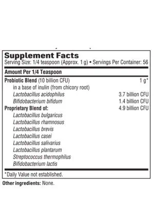 Ther-Biotic Vital-10 Powder - 10-species, 10 billion CFU probiotic for comprehensive GI health.