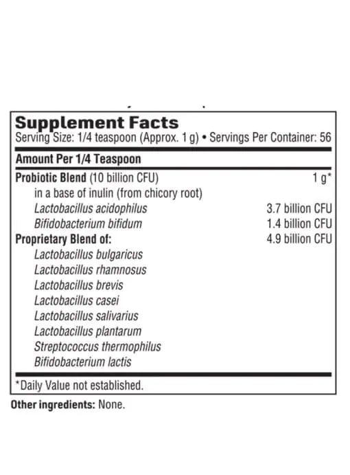 Ther-Biotic Vital-10 Powder - 10-species, 10 billion CFU probiotic for comprehensive GI health.