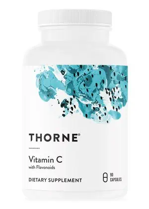 Thorne Vitamin C with Flavonoids - A Vitamin C and citrus bioflavonoid supplement for immune and antioxidant support.