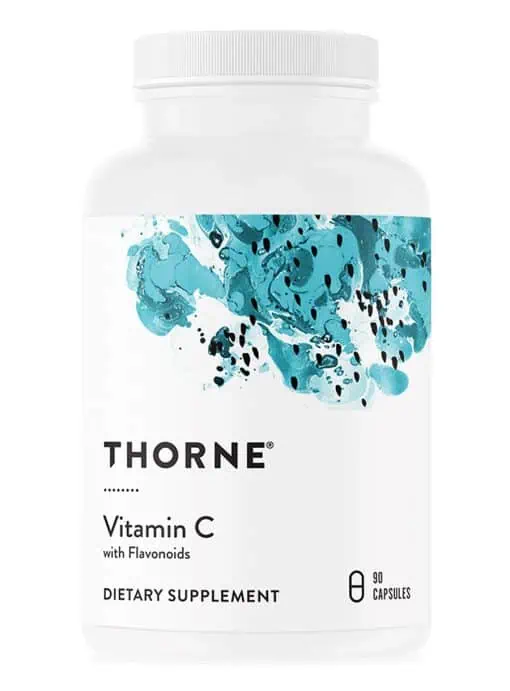 Thorne Vitamin C with Flavonoids - A Vitamin C and citrus bioflavonoid supplement for immune and antioxidant support.