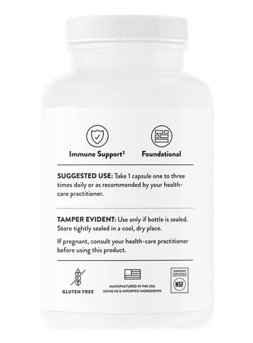 Thorne Vitamin C with Flavonoids - A Vitamin C and citrus bioflavonoid supplement for immune and antioxidant support.