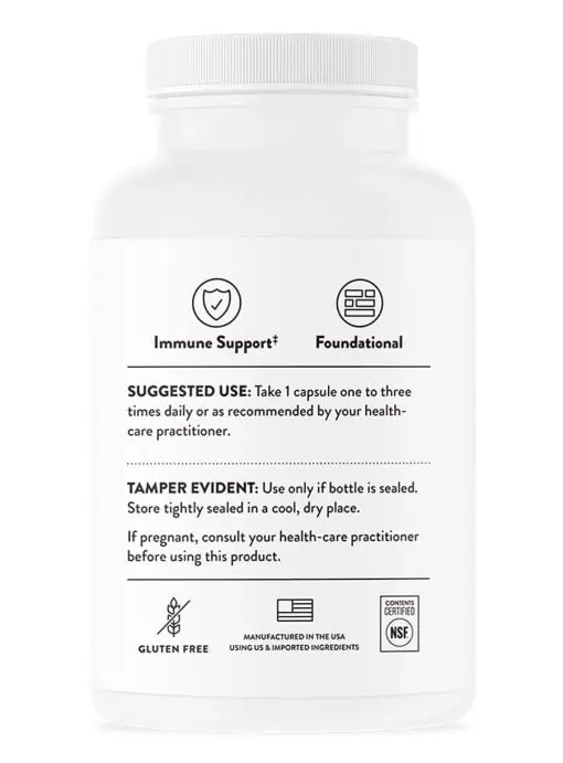 Thorne Vitamin C with Flavonoids - A Vitamin C and citrus bioflavonoid supplement for immune and antioxidant support.