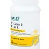 Klaire Labs Vitamin D Plus K - 5000 IU D3 and 100 mcg K2 (MK-7) for bone and immune support.