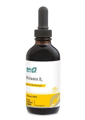 Vitamin D3 Liquid - 5,000 IU of high-potency Vitamin D3 in an easy-to-absorb MCT oil base.