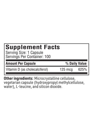 Vitamin D3 5000IU - A high-potency supplement for bone, immune, and cellular health.