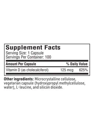 Vitamin D3 5000IU - A high-potency supplement for bone, immune, and cellular health.
