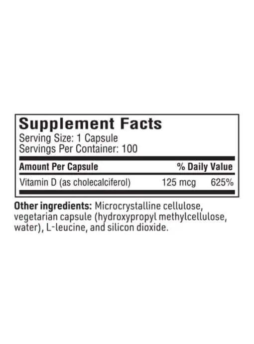 Vitamin D3 5000IU - A high-potency supplement for bone, immune, and cellular health.